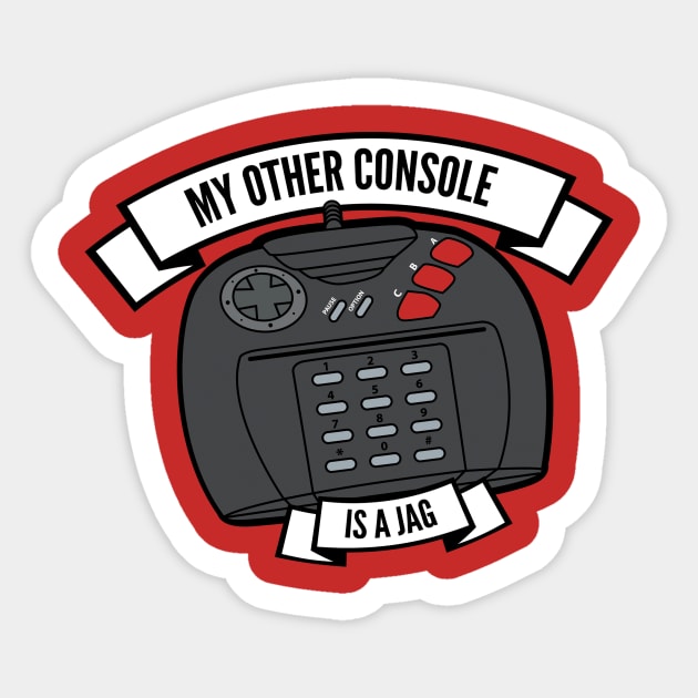 My Other Console is a Jag Sticker by RetroReview